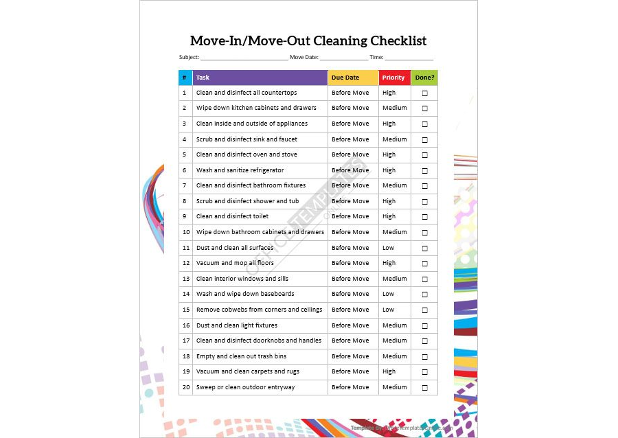 Move-In/Move-Out Cleaning Checklist: Your Key to Seamless Transitions