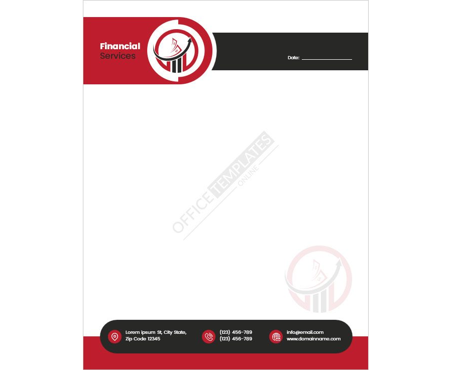 Financial Services Letterhead Template