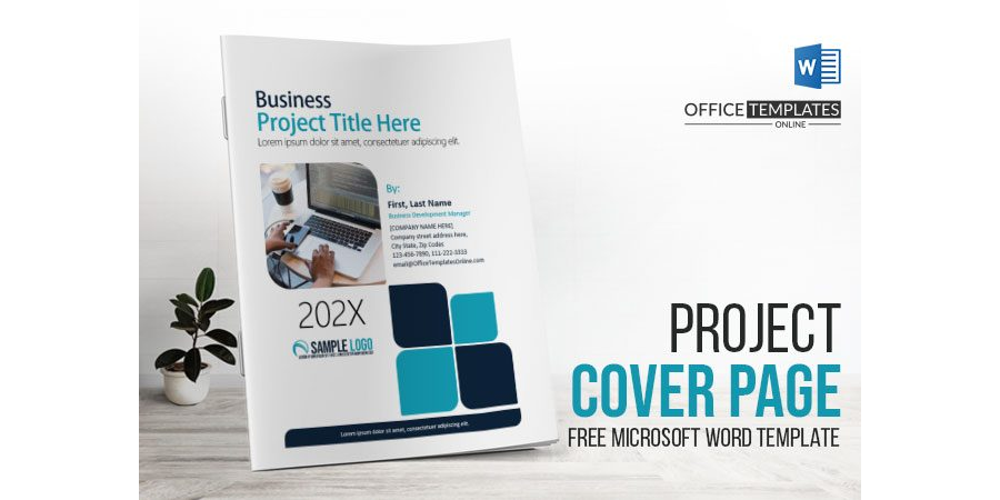 Cover Page Template for a Business Project