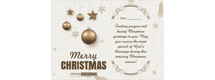 Download Merry Christmas Card Design in Microsoft Word