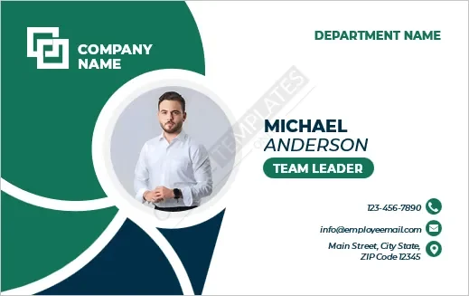 Team Leader Name Card Template