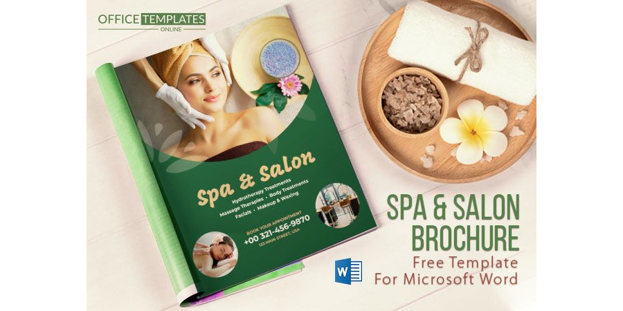 Spa & Salon Brochure Template in MS Word Format