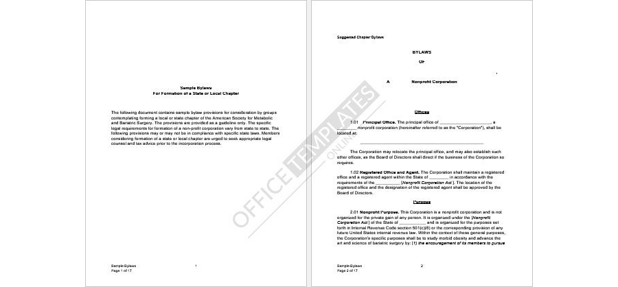 Download Corporate Bylaws Format 03