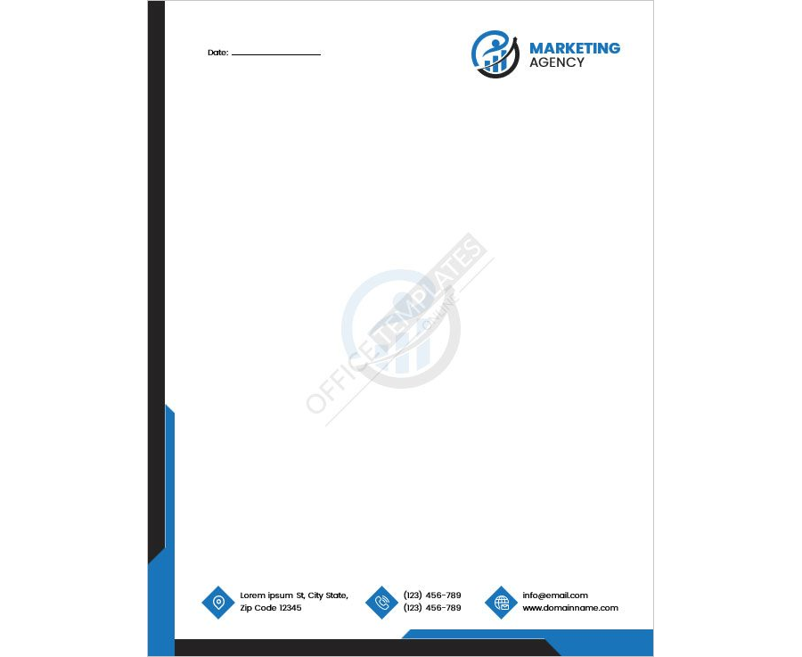 Marketing Agency Letterhead Template