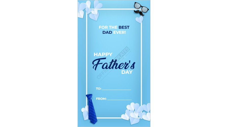 Father's Day Gift Tag Template