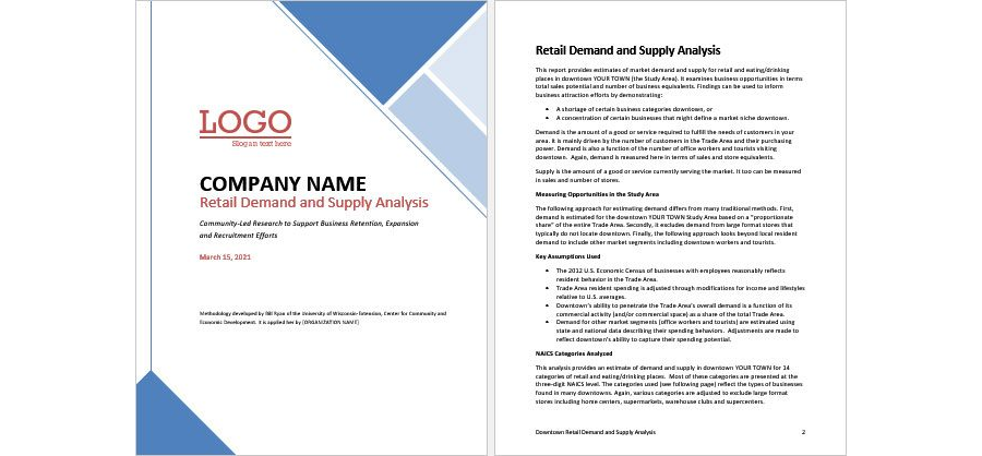 Download Demand & Supply Analysis Report Template