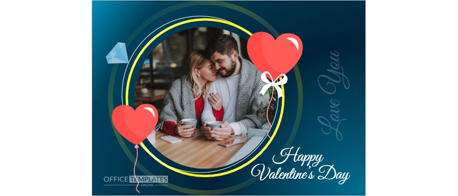Download Valentine's Day Love Card for Him in MS Word