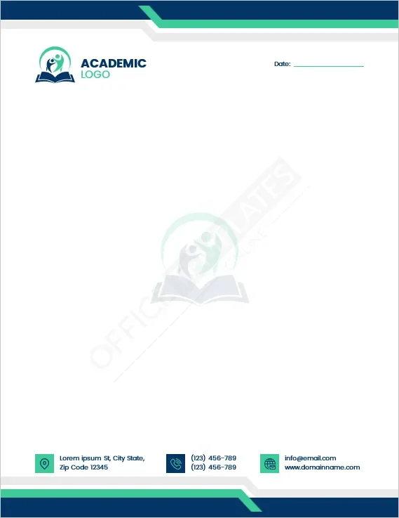 Student Letterhead for Academic Correspondence Template