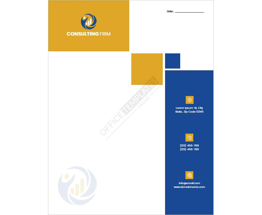 Consulting Firm Letterhead Template