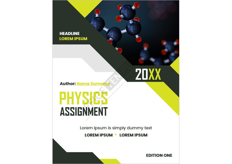 Cover Page Design for Physics Assignments&nbsp;