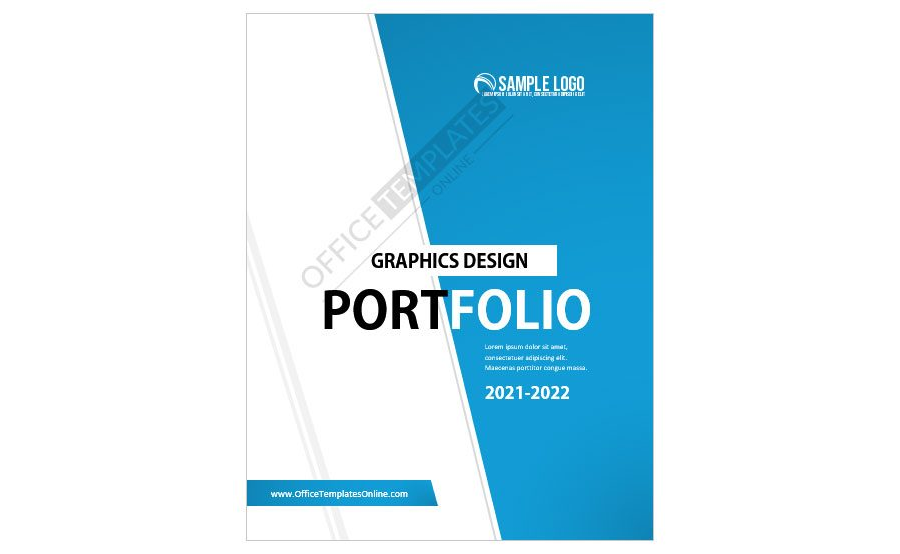 Download Creative Portfolio Cover Page Deisgn in MS Word