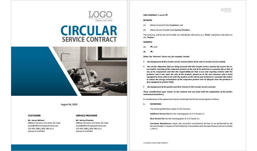 Circular Service Contract