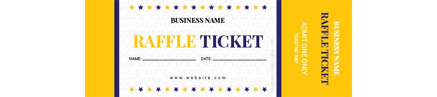 Vintage Raffle Ticket Template in MS Word