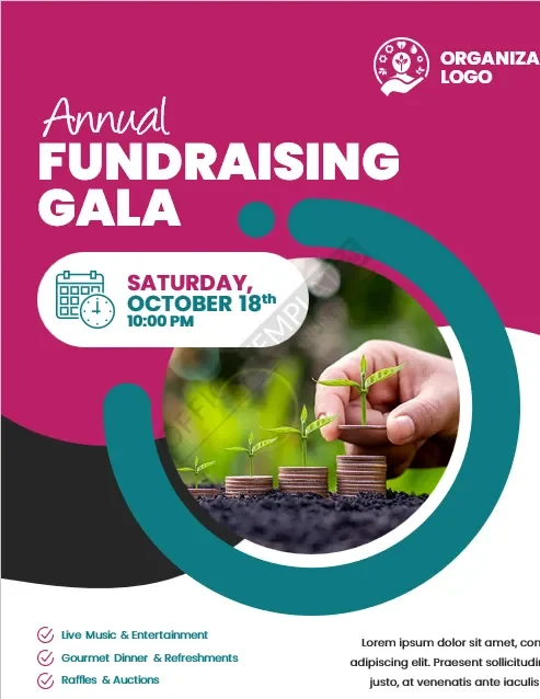Fundraising Event Flyer Template