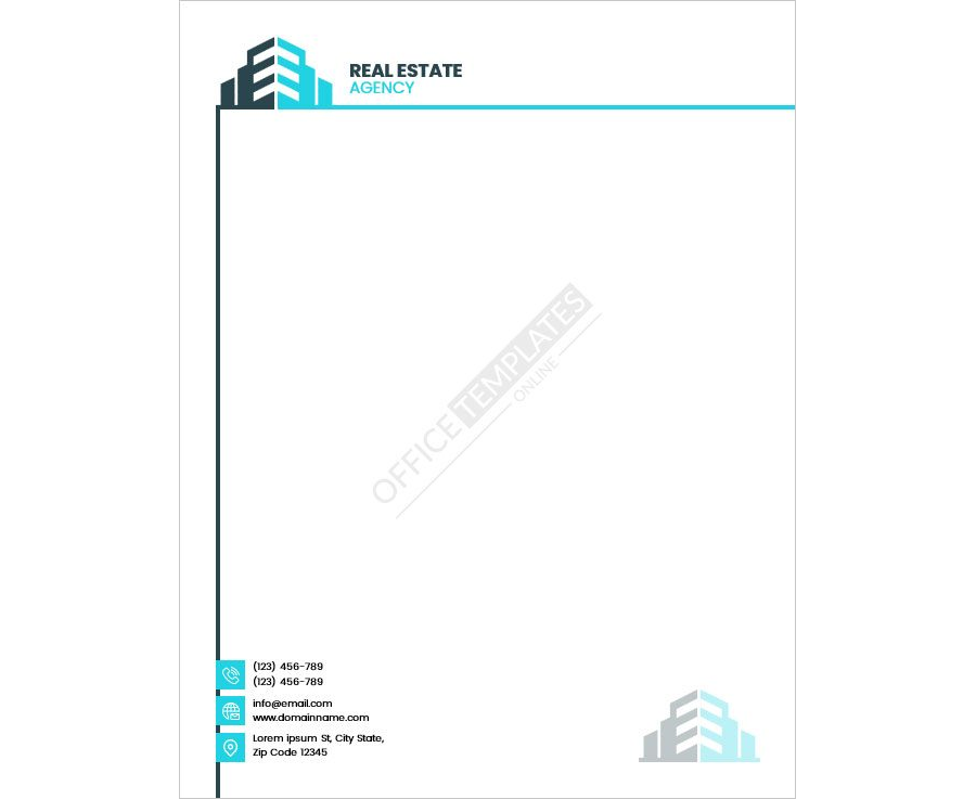 Real Estate Agency Letterhead Template