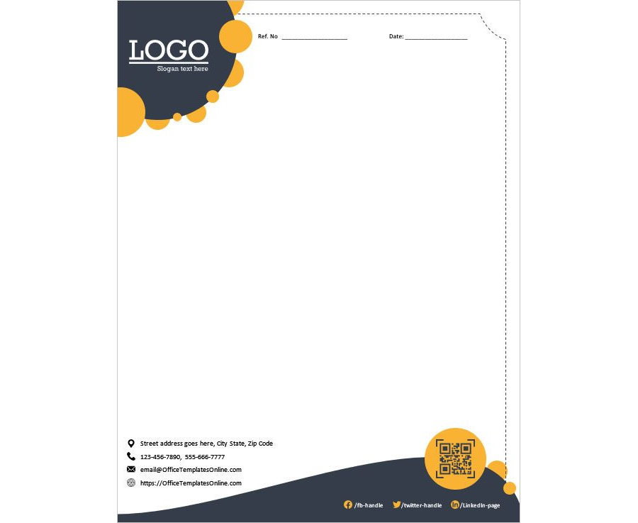 Download Marketing Business Letterhead Design Template for MS Word
