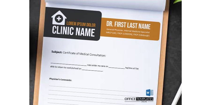 Doctor's Note Template - 03