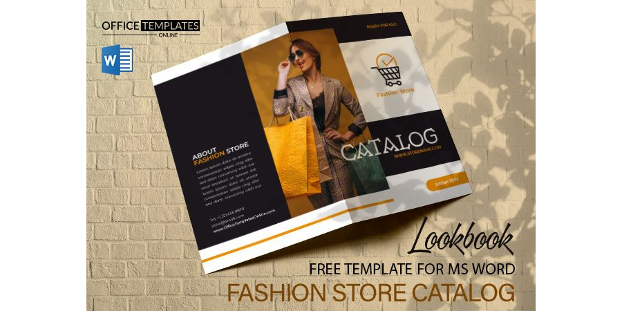 Fashion Store Catalog/Lookbook Template in MS Word