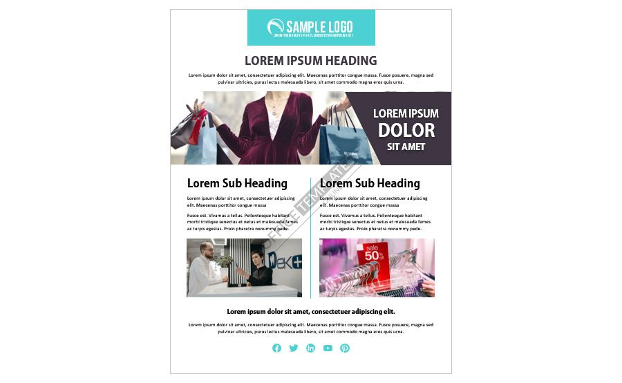 Download Customer Newsletter Design for Microsoft Word