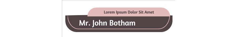 Curvy Name Badge Template for MS Word