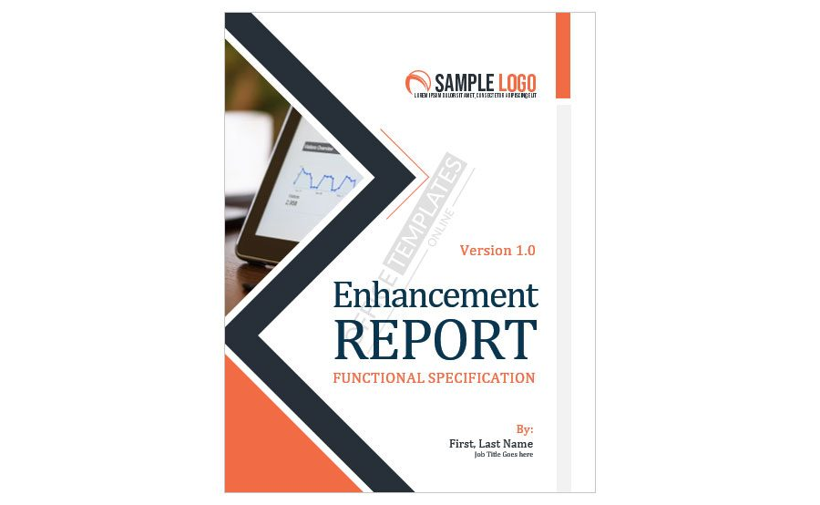Download Cover Page Template for Functional Report in MS Word