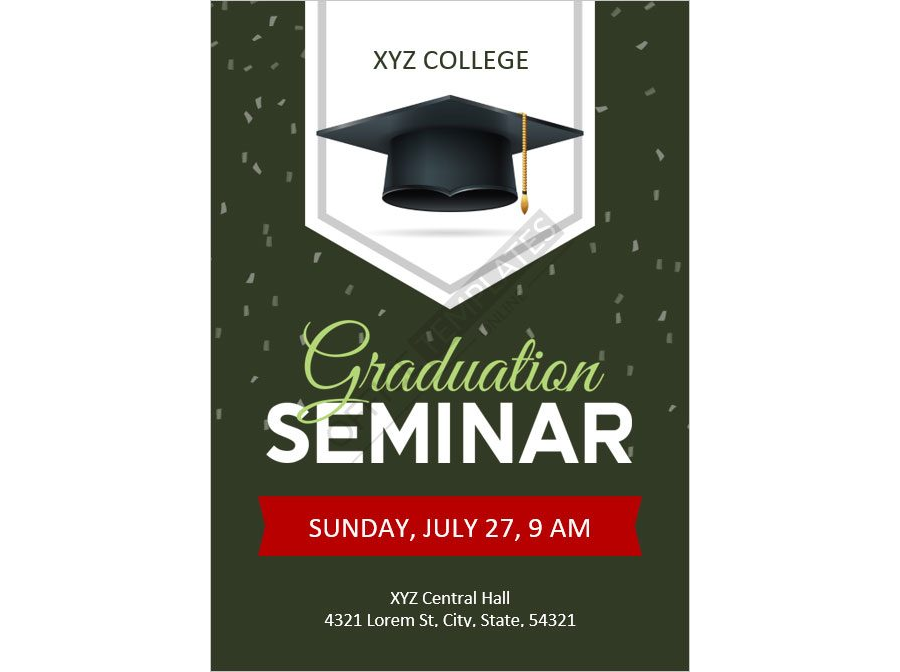 College Seminar Invitation Template in MS Word Format