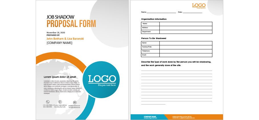 Download Job Shadow Proposal Form Template