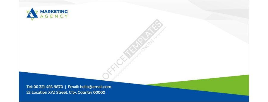 Marketing Agency Envelope Template in MS Word