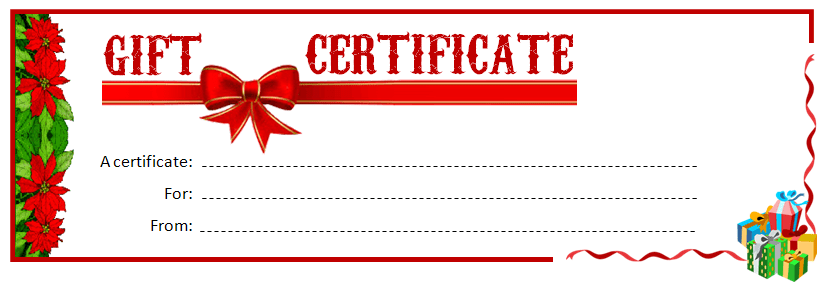 Printable Gift Certificate Ms Word Template Office Templates Online