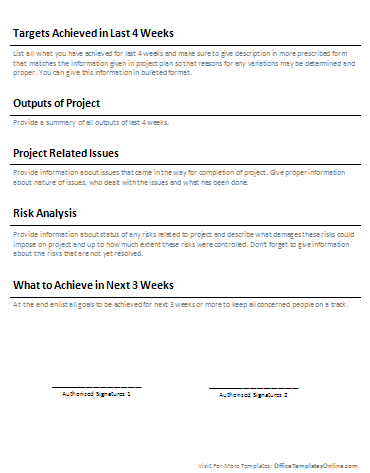 Word Document Report Template from officetemplatesonline.com