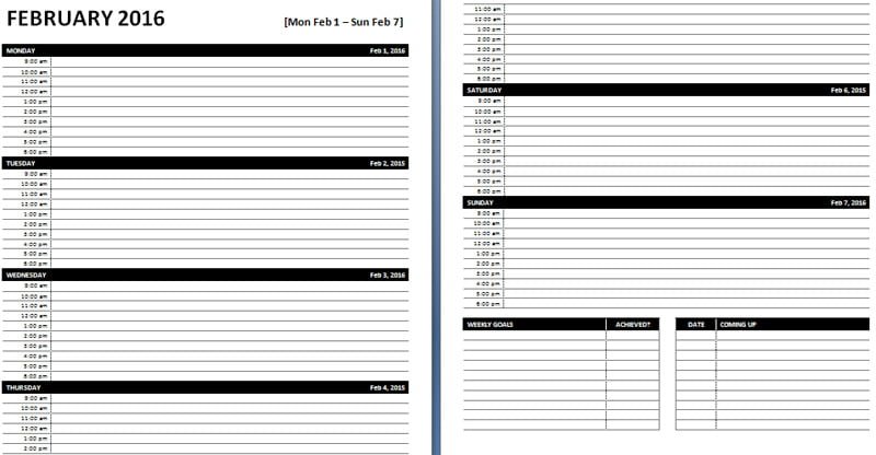 Week Planner Template Word from officetemplatesonline.com