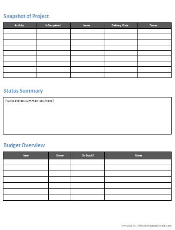 microsoft office templates for word progress report