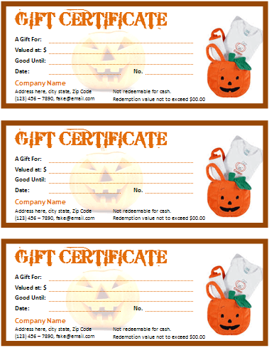 halloween certificate templates