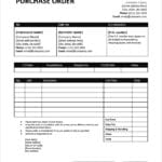 FREE Purchase Order Template in MS Word Format
