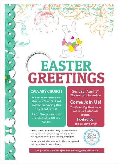 Easter Sale Flyer Template in Word, Publisher, Google Docs, Pages