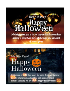 MS Word Happy Halloween Cards for Friends and Family