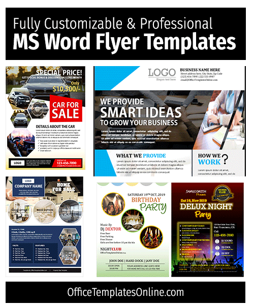 Fully Customizable Professional Flyer Templates Office Templates Online