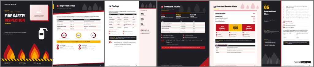 Fire Safety Inspection Services Proposal Preview 1024x221