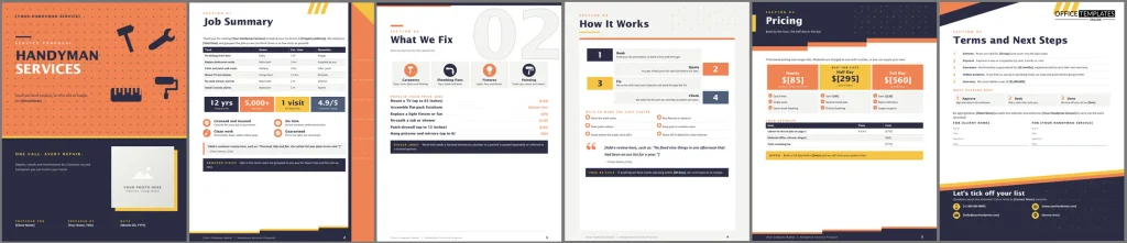 Handyman Services Proposal Preview 1024x221