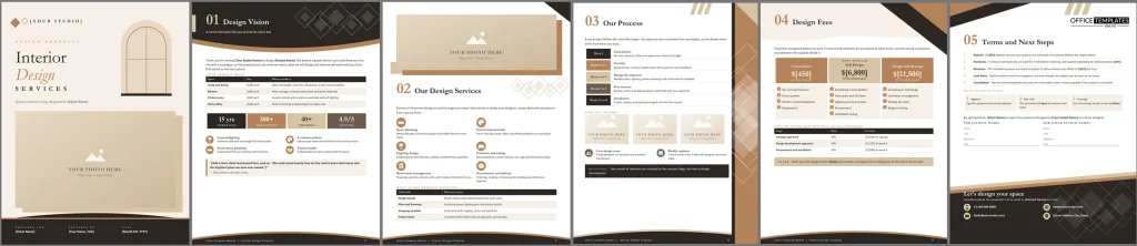 Interioir Design Services Proposal Preview 1024x222