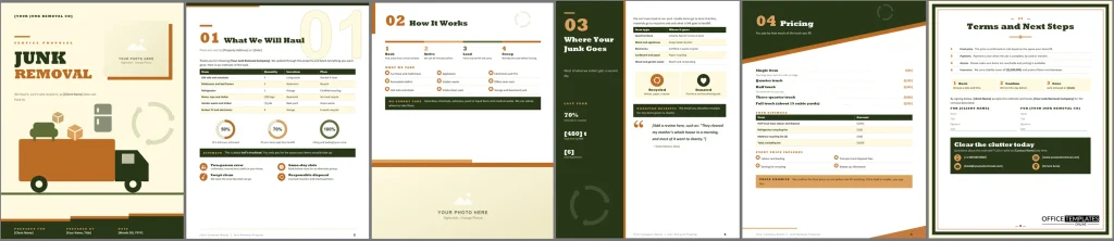 Junk Removal Services Proposal Preview 1024x222