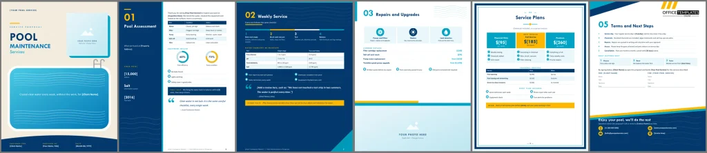Pool Maintenance Services Proposal Preview 1024x222