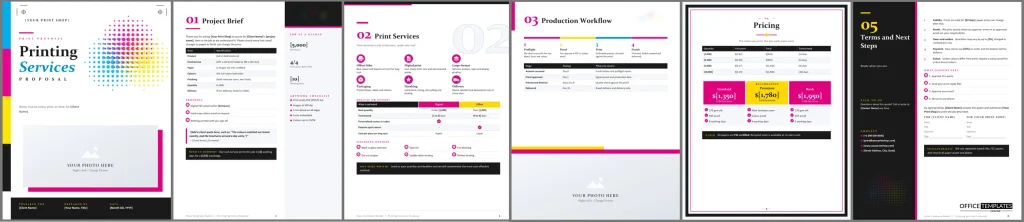 Printing Services Proposal Preview 1024x222