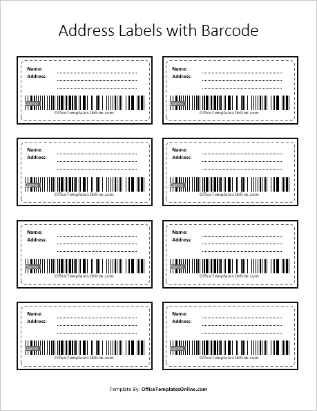 free blank shipping label template