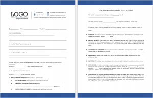 MS Word Promissory and Thank You Card Note Templates