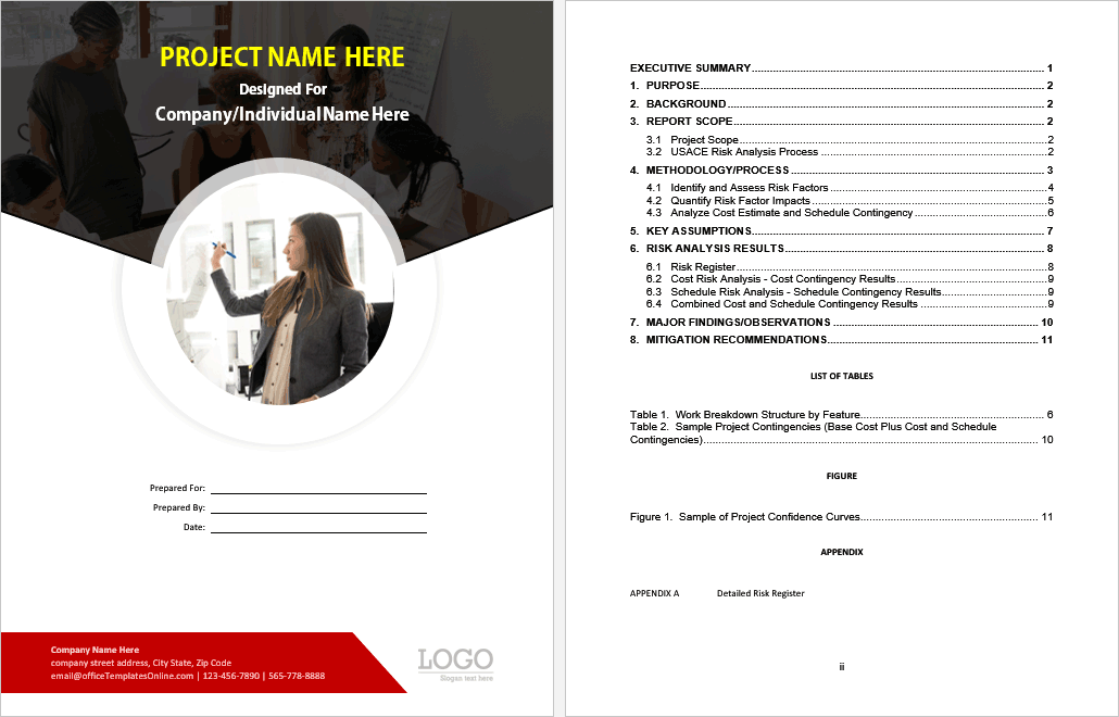 Sample Risk Analysis Report Template In Ms Word