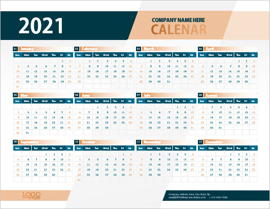 microsoft word year calendar template