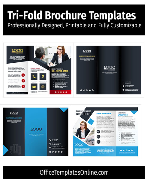Best Free Tri-Fold Brochure Templates MS Word