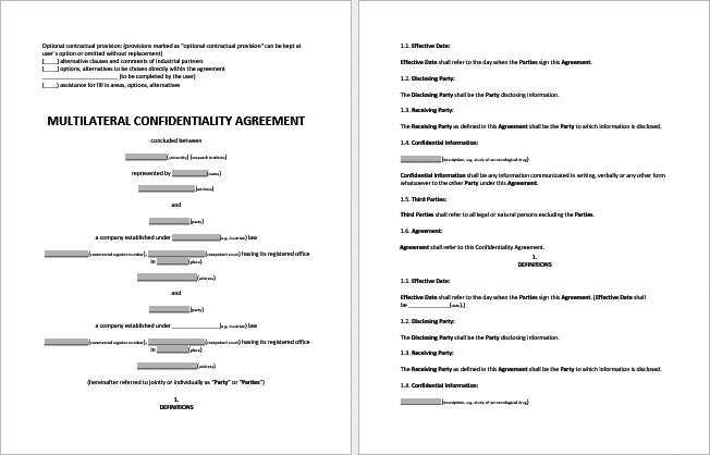 Multilateral Confidentiality Agreement