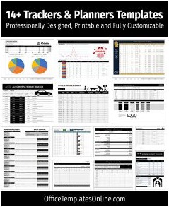 14+ Useful Trackers and Planners Templates for MS Excel